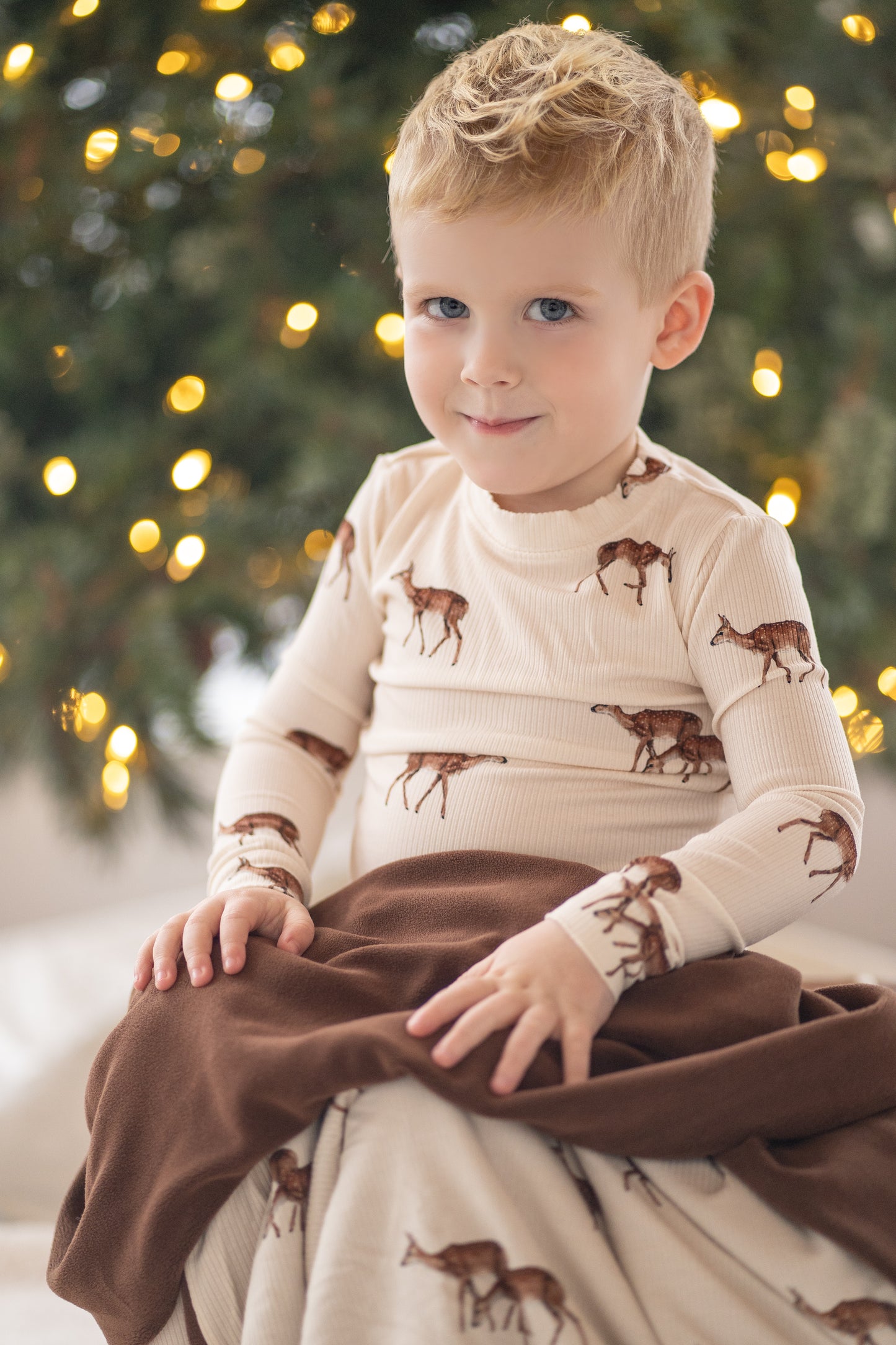 Oh Deer Plush Stroller Blanket