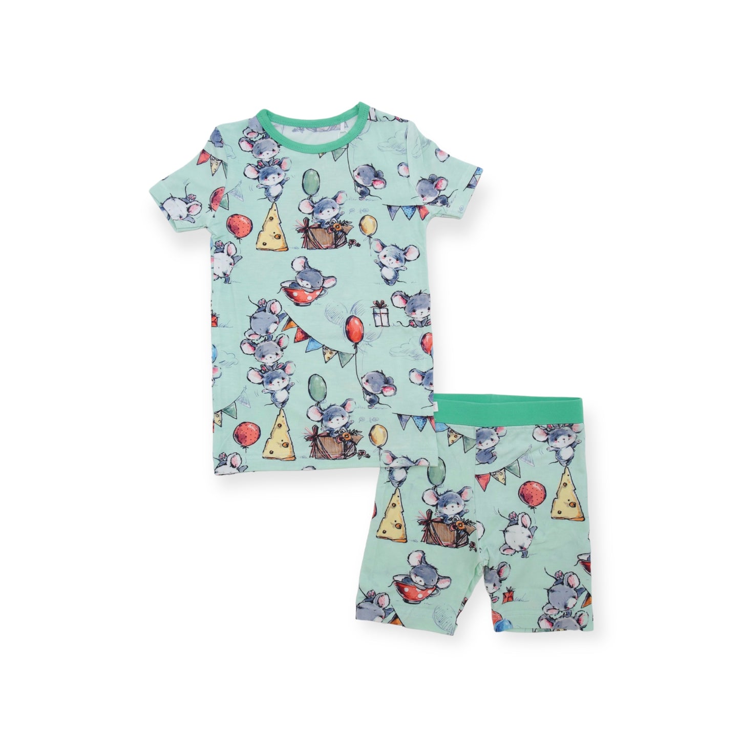 Mouse Party Short Sleeve and Shorts Pajamas