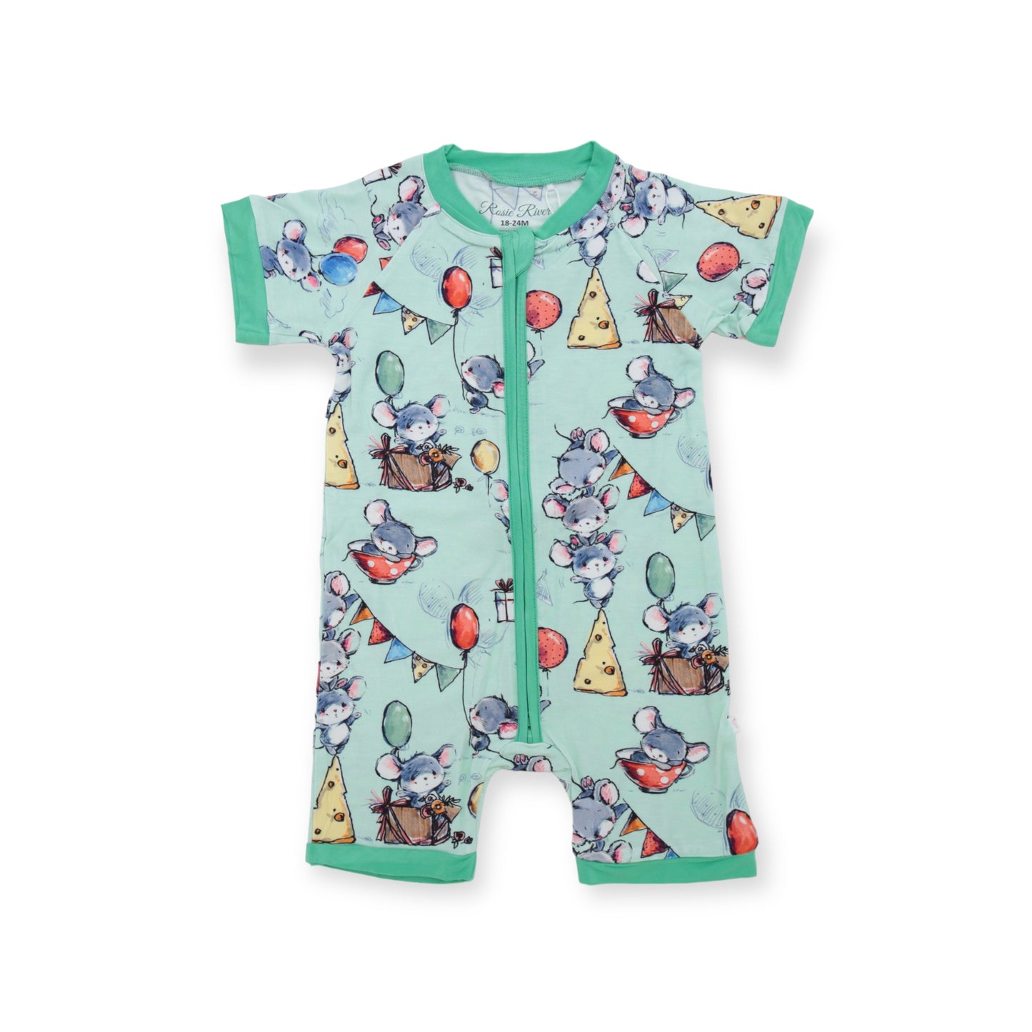 Mouse Party Zip Shorties