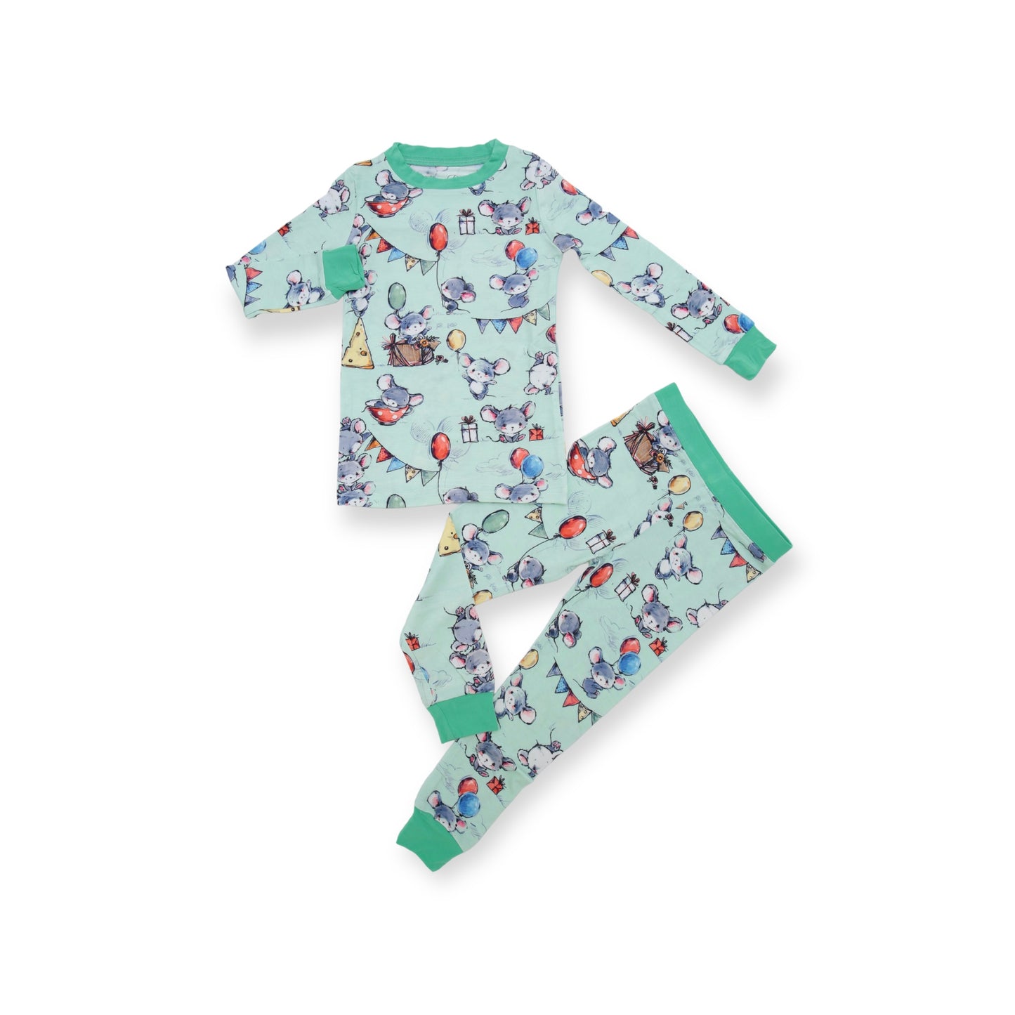 Mouse Party Long Sleeve Pajamas