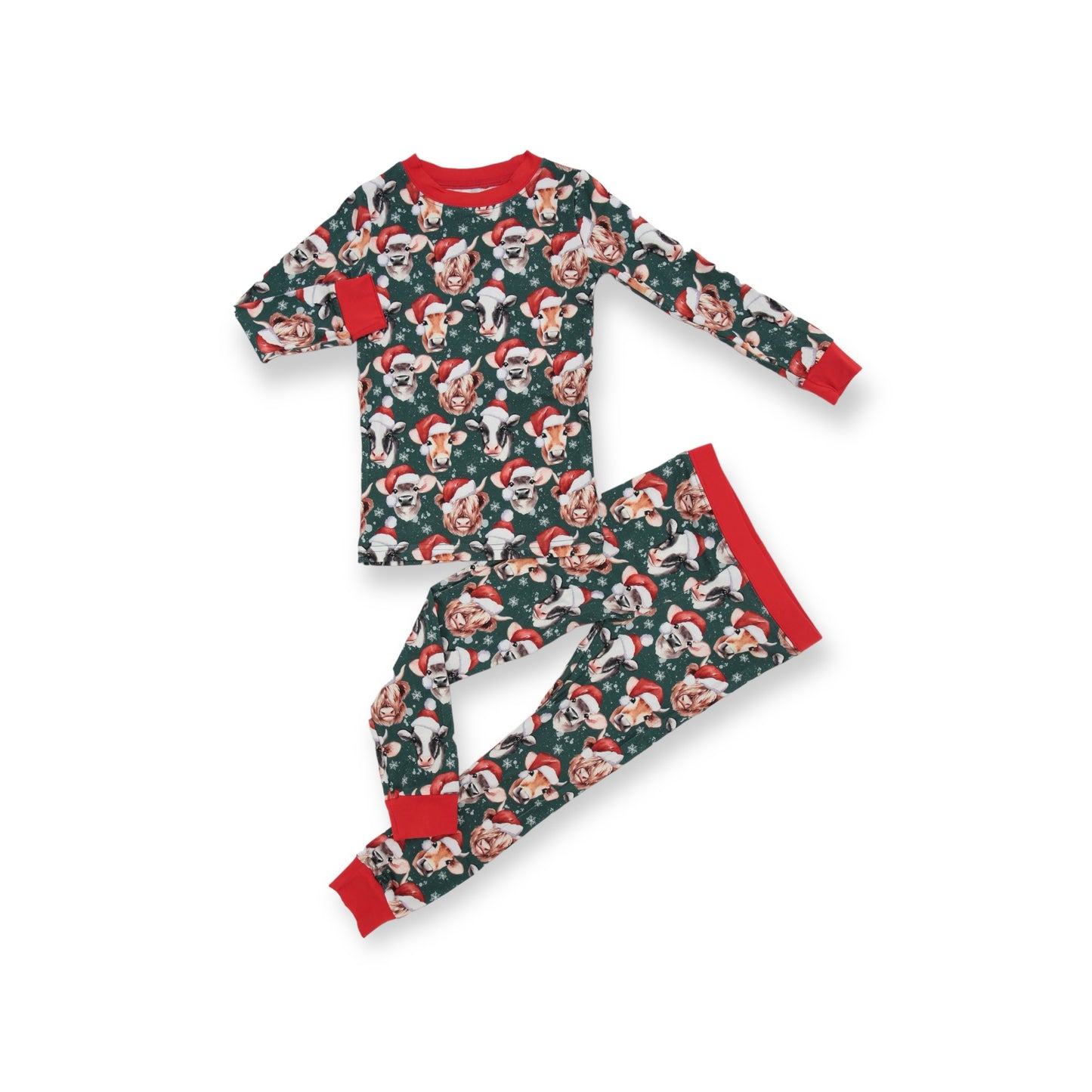 Mooey Christmas Long Sleeve Pajamas