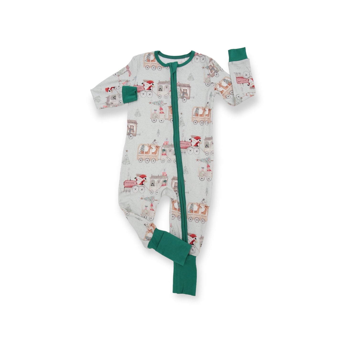 Jingle Rails Convertible Pajamas