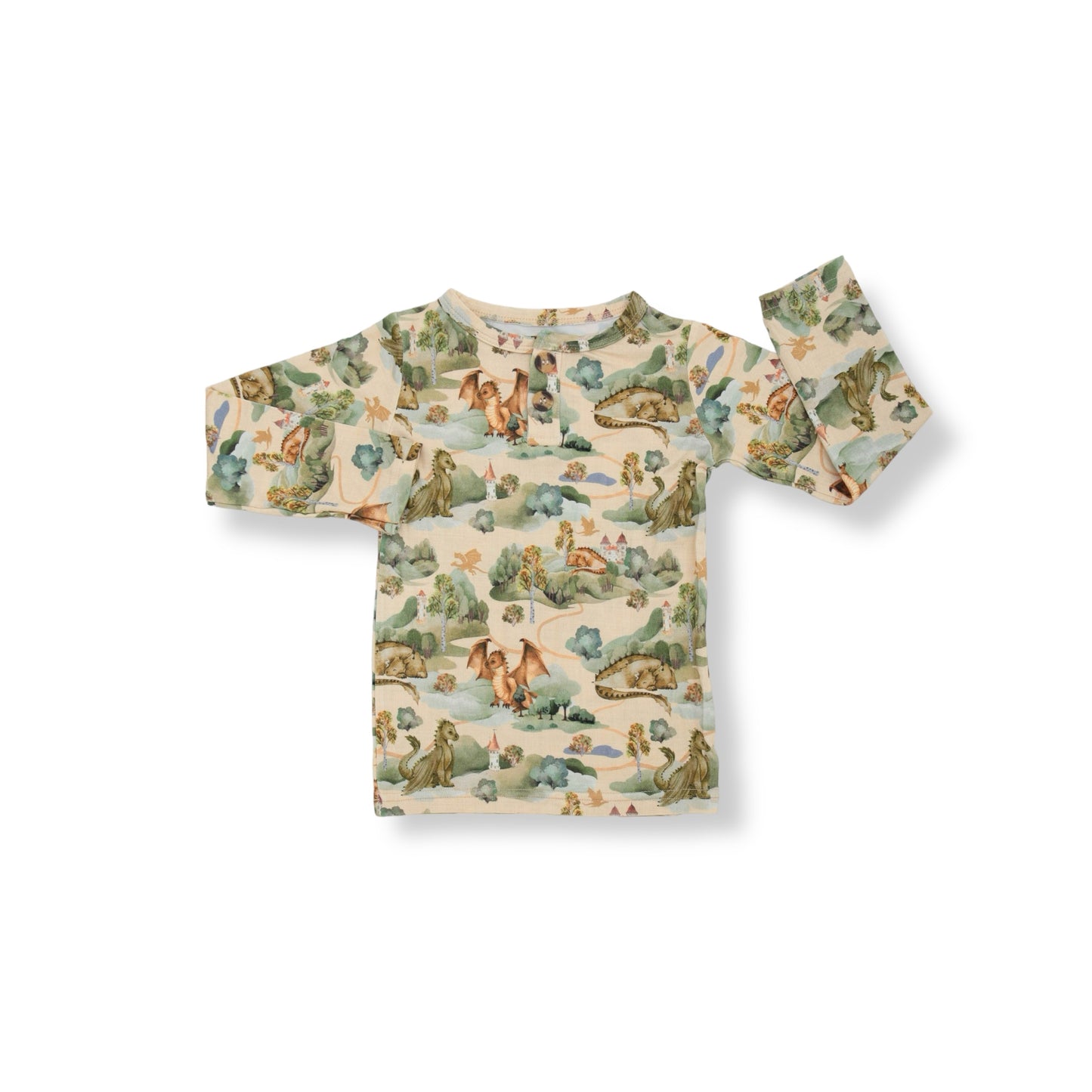 Winging It Long Sleeve Henley Top