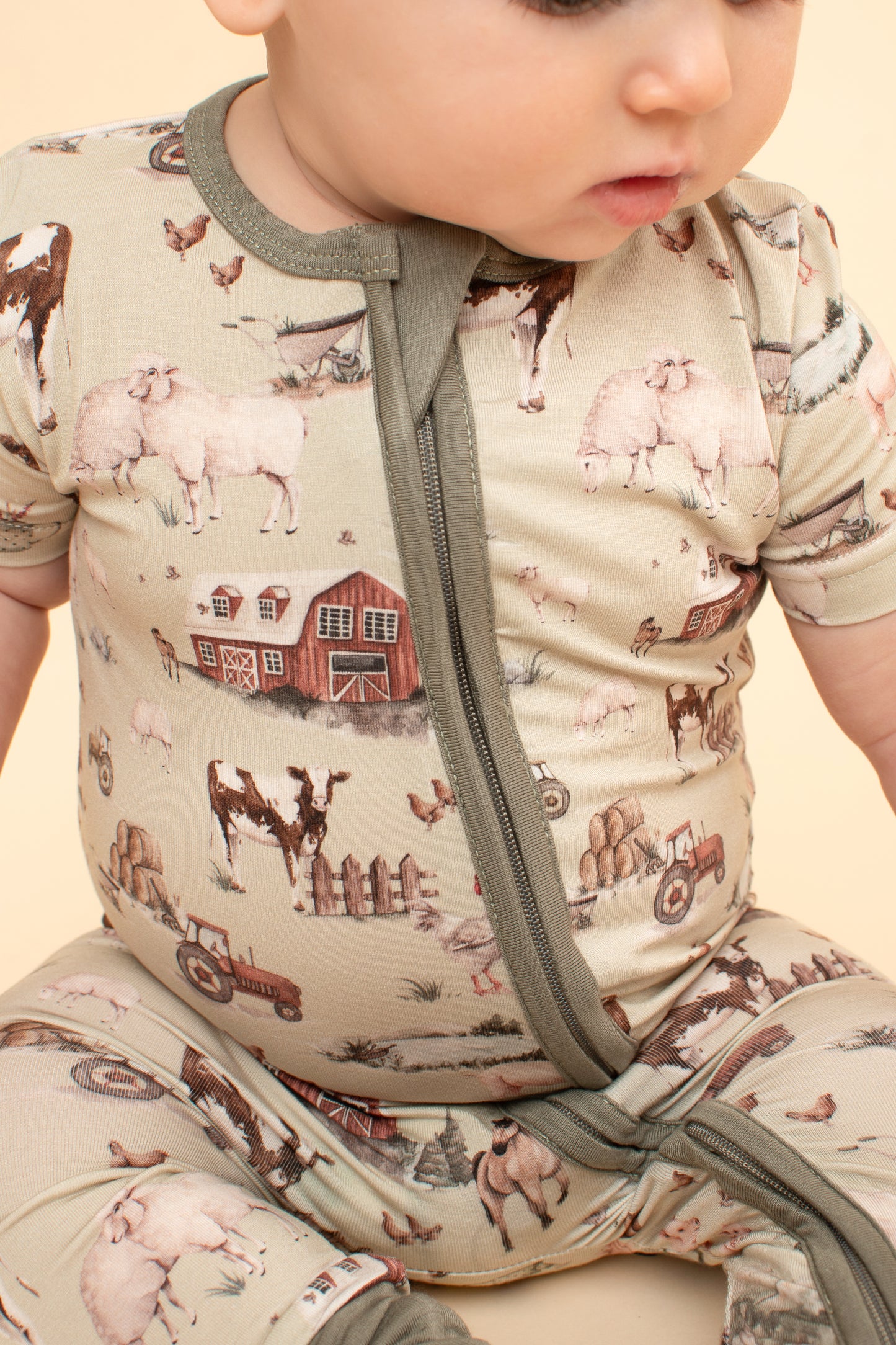 Barn To Be Wild Short Sleeve Convertible Pajamas