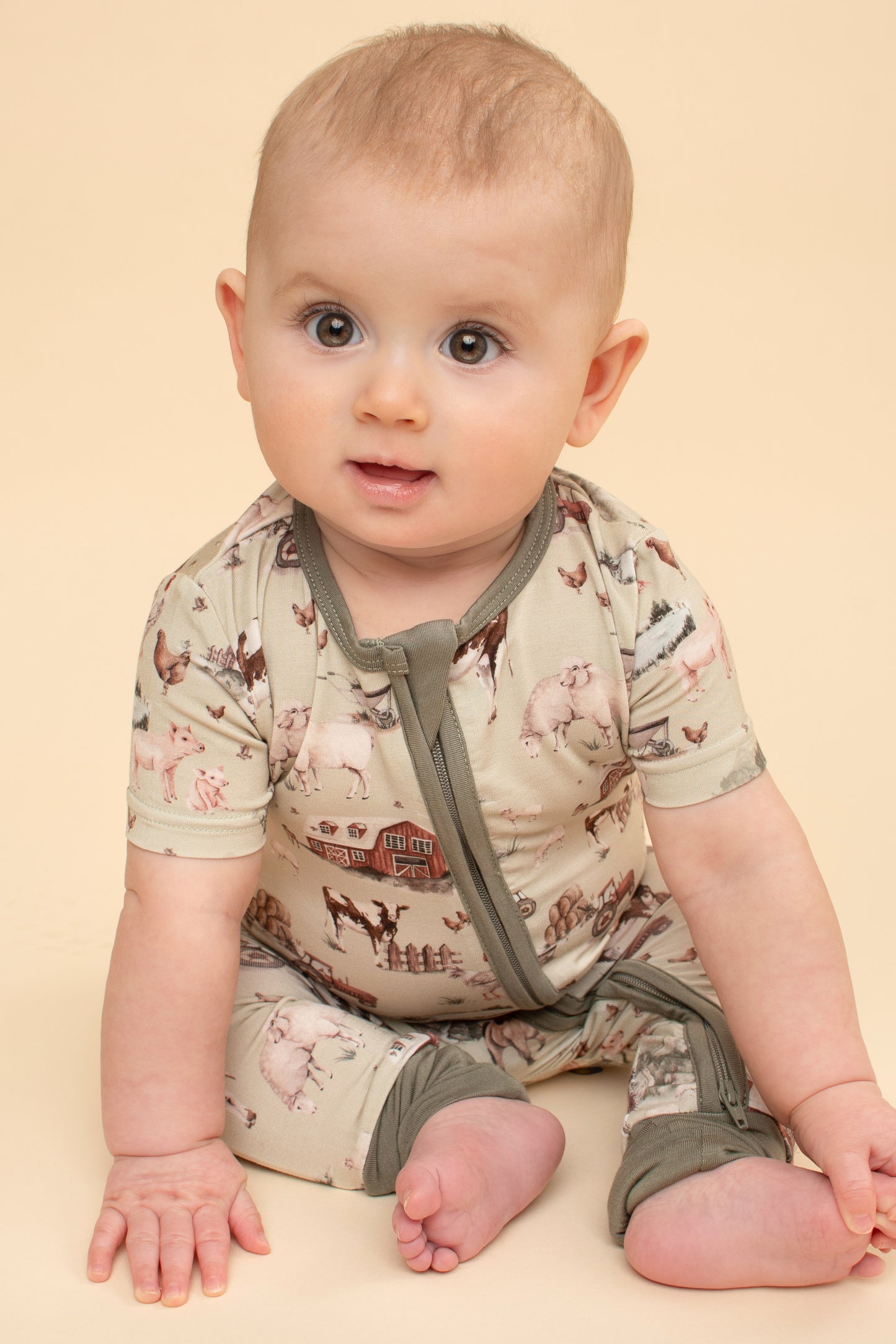 Barn To Be Wild Short Sleeve Convertible Pajamas