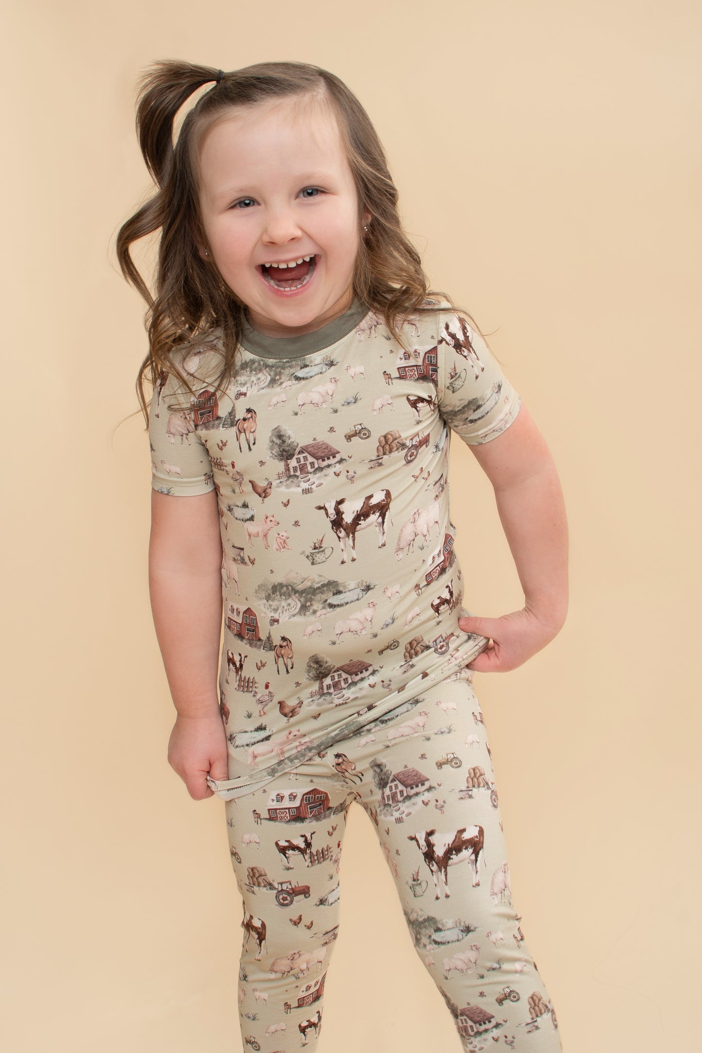 Barn To Be Wild Short Sleeve Pajamas