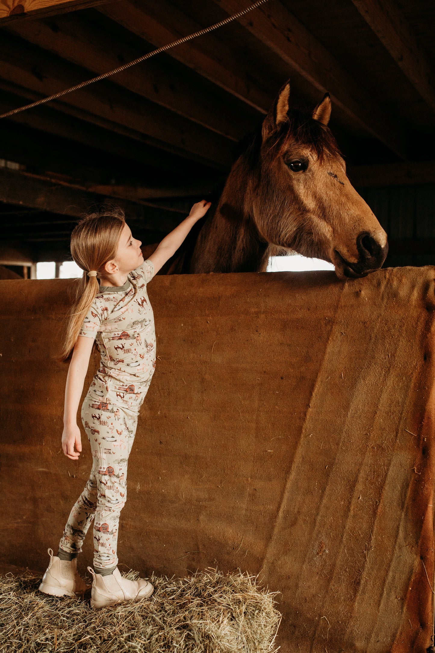 Barn To Be Wild Short Sleeve Pajamas