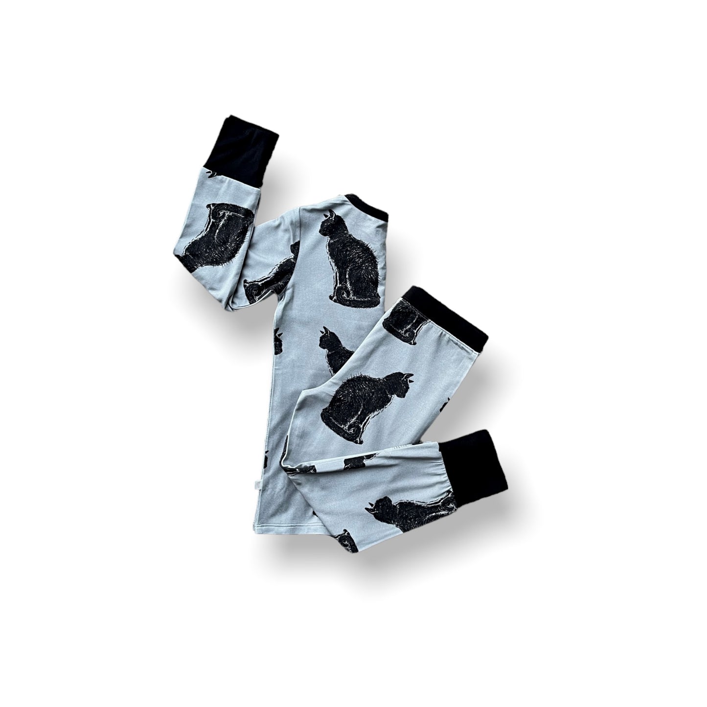 Check Meowt Long Sleeve Pajamas