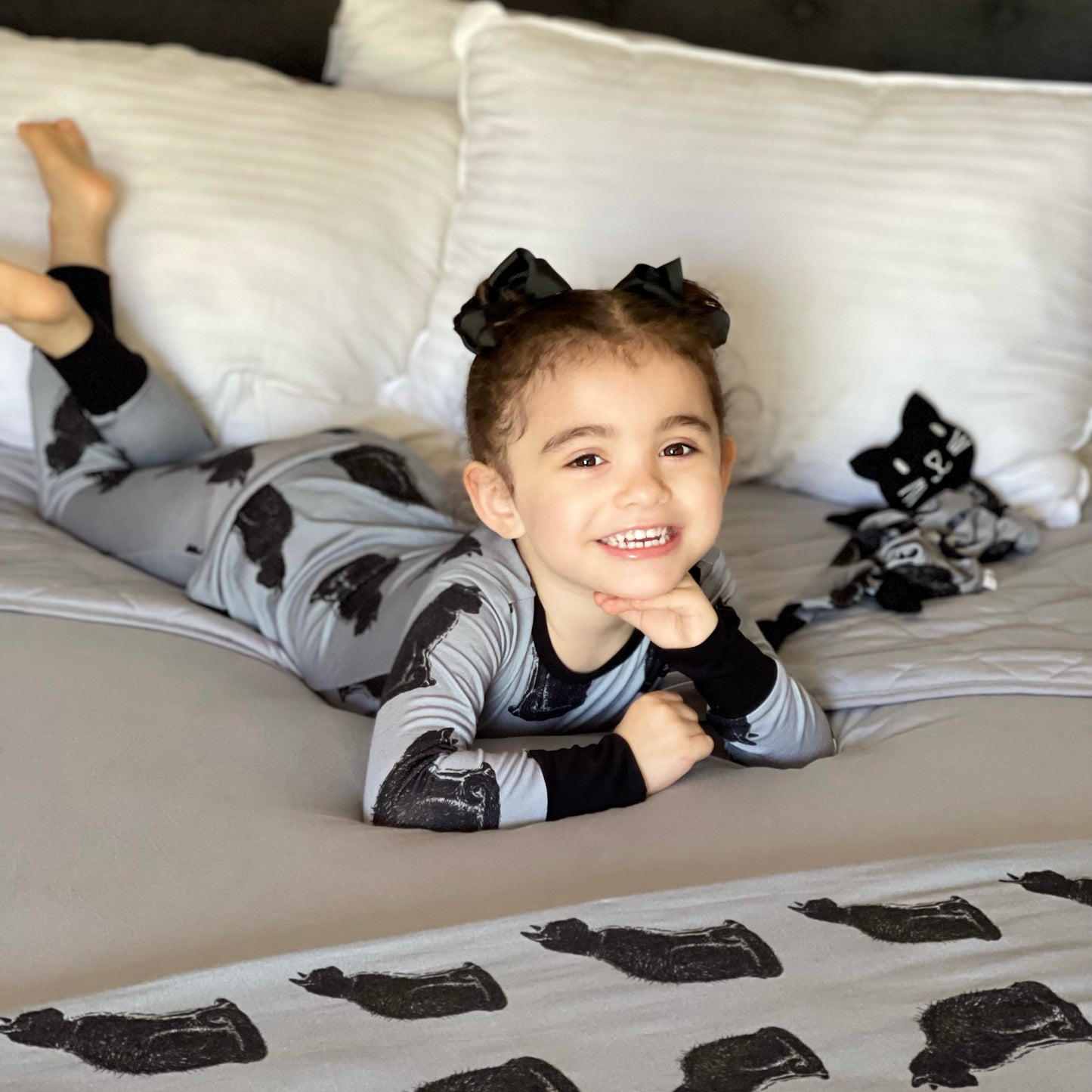 Check Meowt Long Sleeve Pajamas