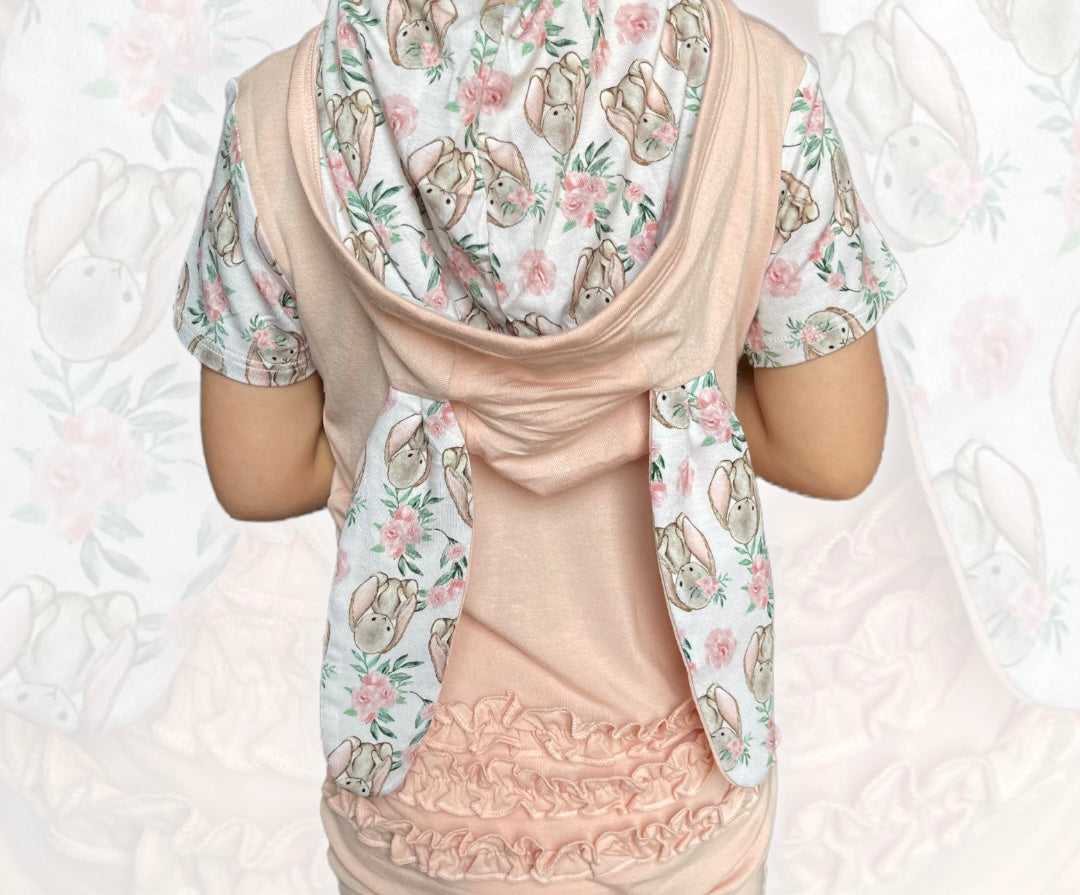 Ear-resistable Hooded Romper Capris