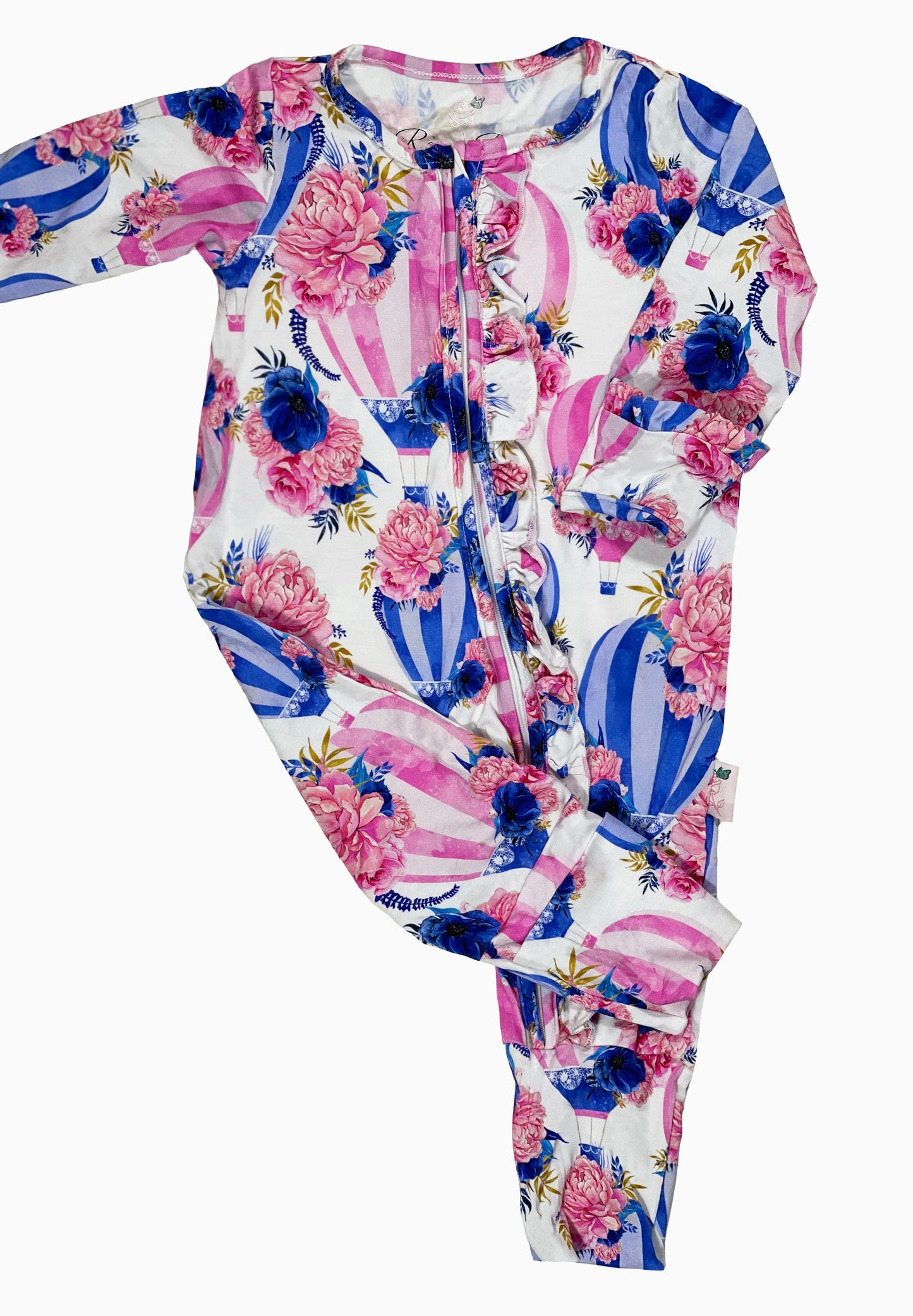 Sky's The Limit Convertible Footie Ruffle Pajama