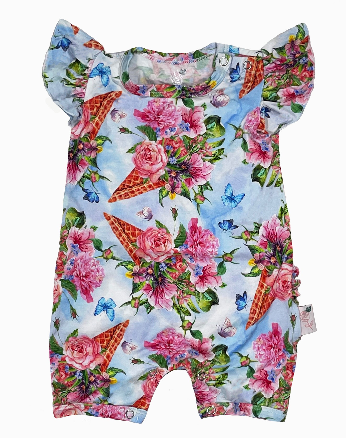The Conely One For Me Ruffled Shorts Romper-IMPERFECT