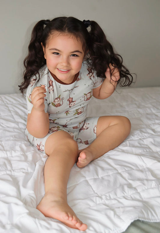 Monkey Business Short Sleeve and Shorts Pajamas