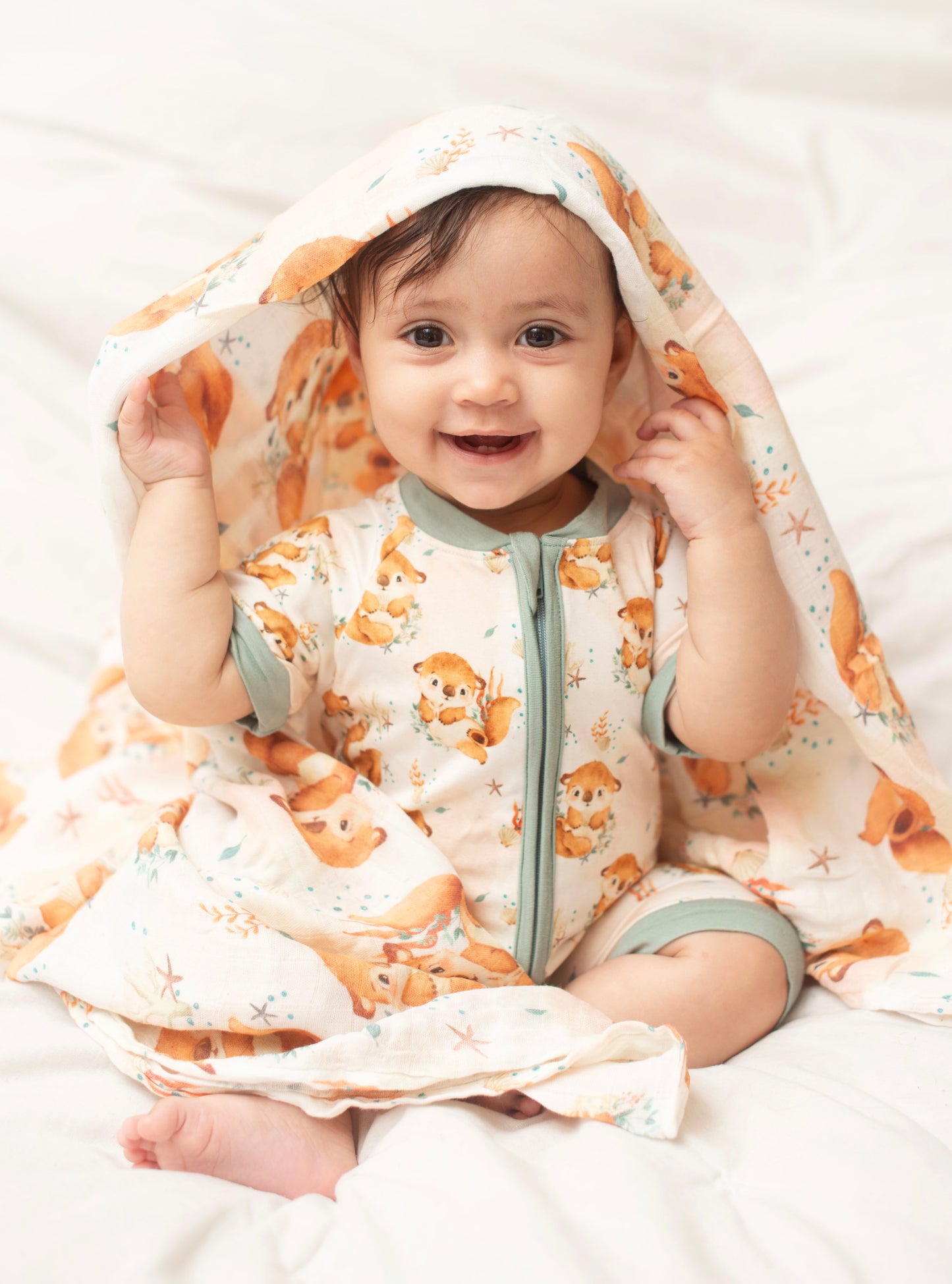 Otterly Adorable Muslin Swaddle