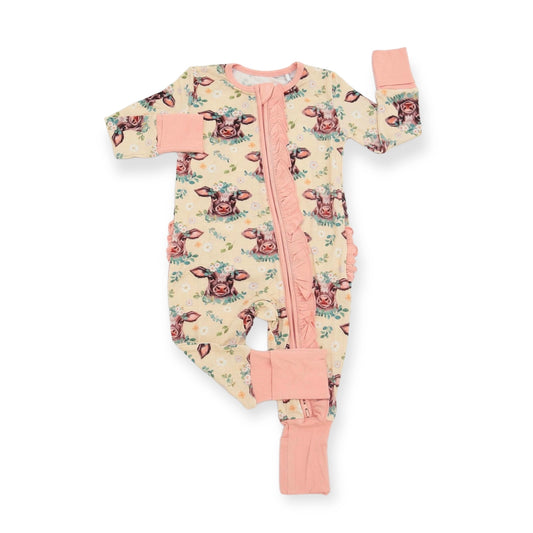 Moovelous Ruffled Convertible Pajamas