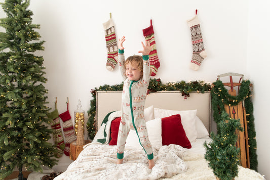 Jingle Rails Convertible Pajamas